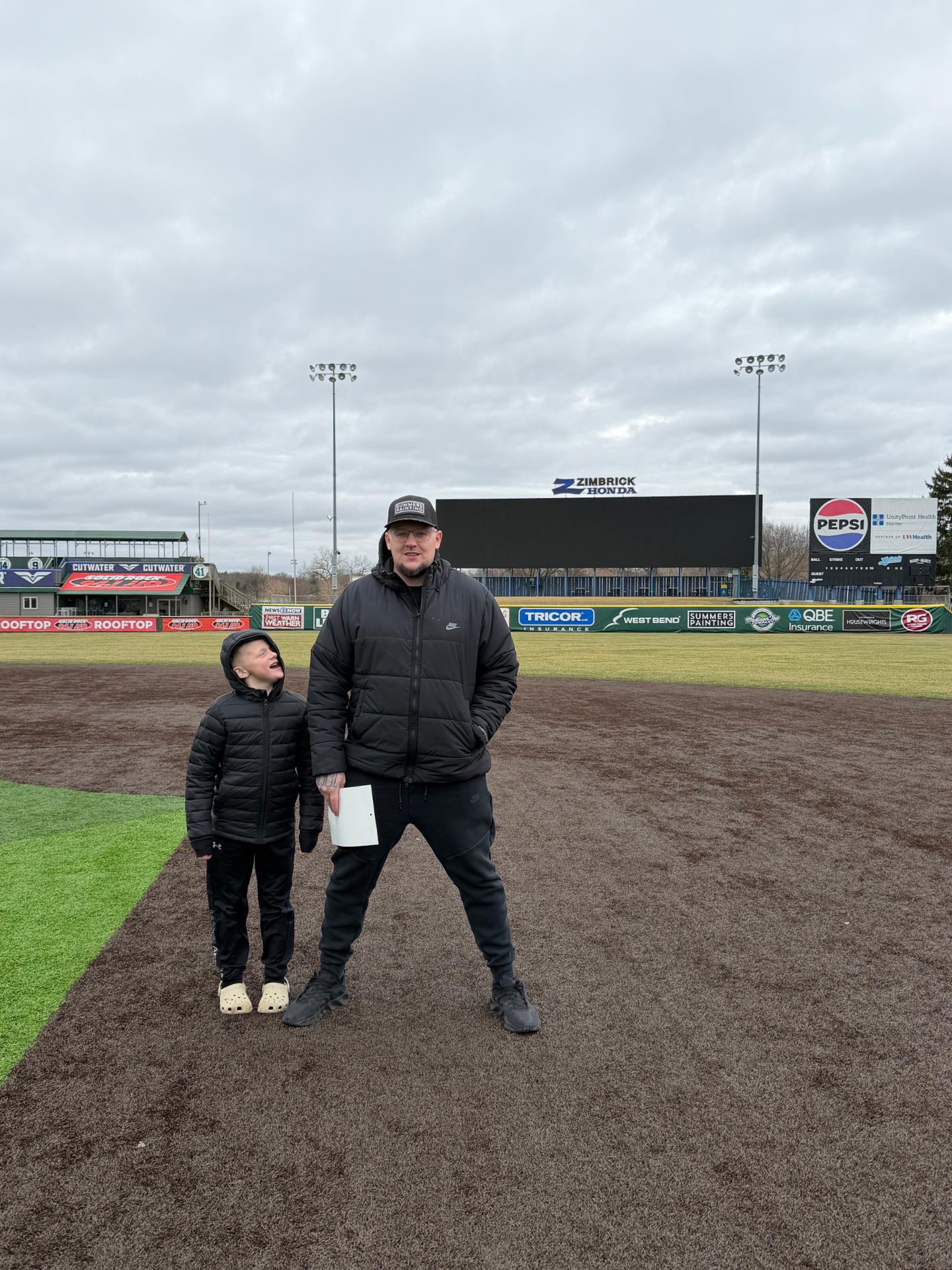 Scott on a baseball field, Scott Summers, Owner at Summers Painting