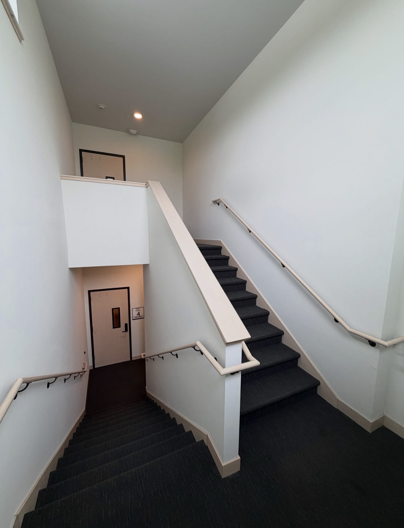 Commercial interior stairwell painting