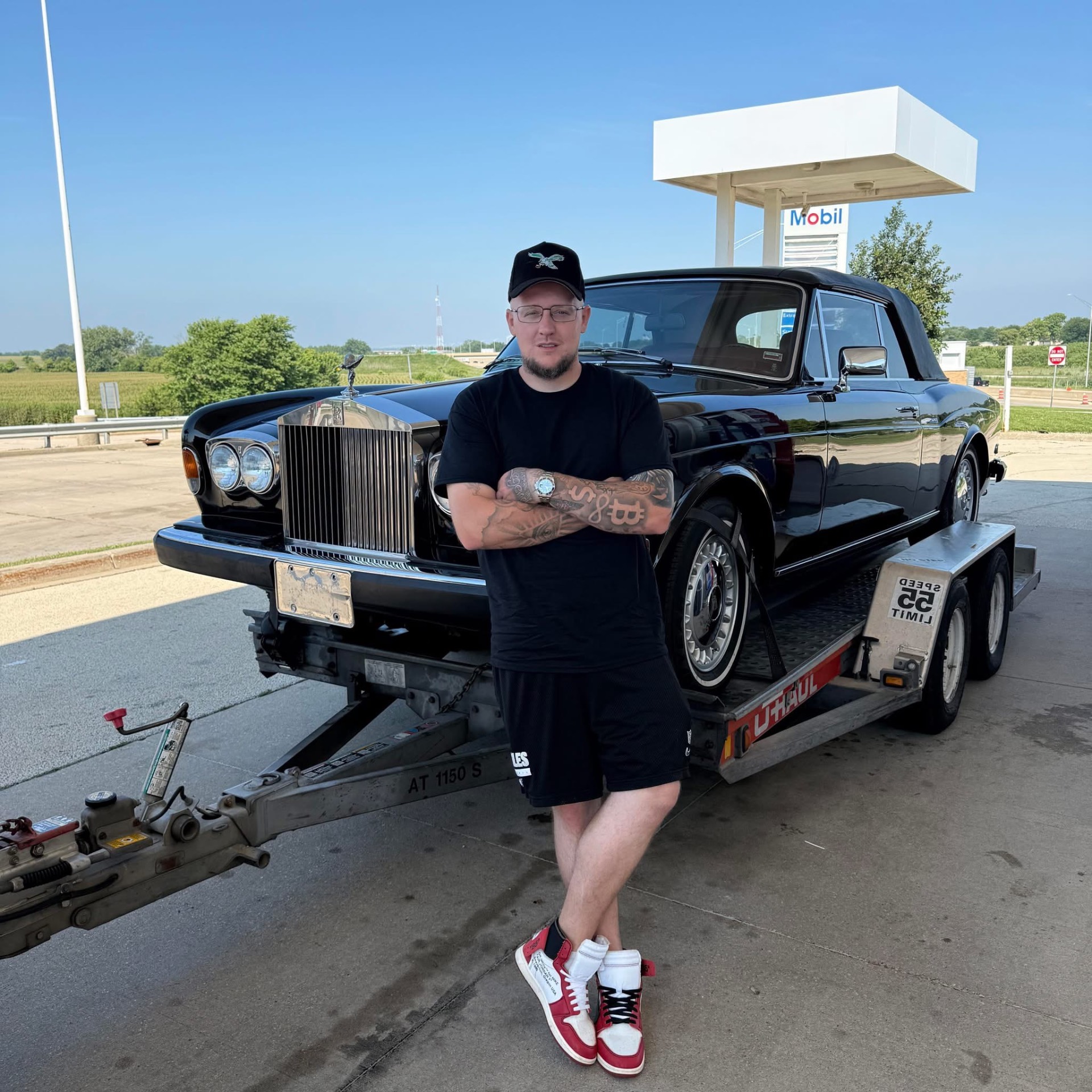 Scott with a Rolls Royce, Scott Summers, Owner at Summers Painting